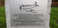 Stèle sur le crash d’un Avion à Gury (France – Oise)
