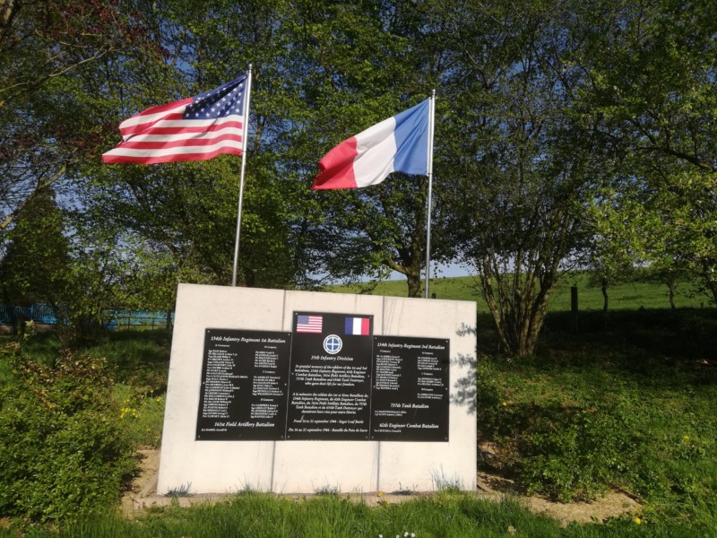 Monument de la 35th division us à Agincourt (France – Meurthe et Moselle)