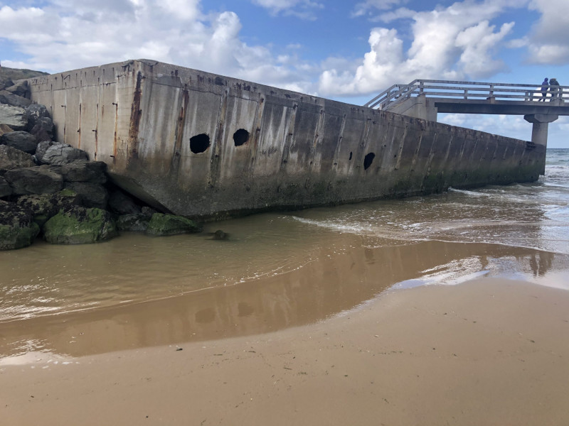 Dock RCP du Mulberry A à Vierville sur Mer (France – Calvados)