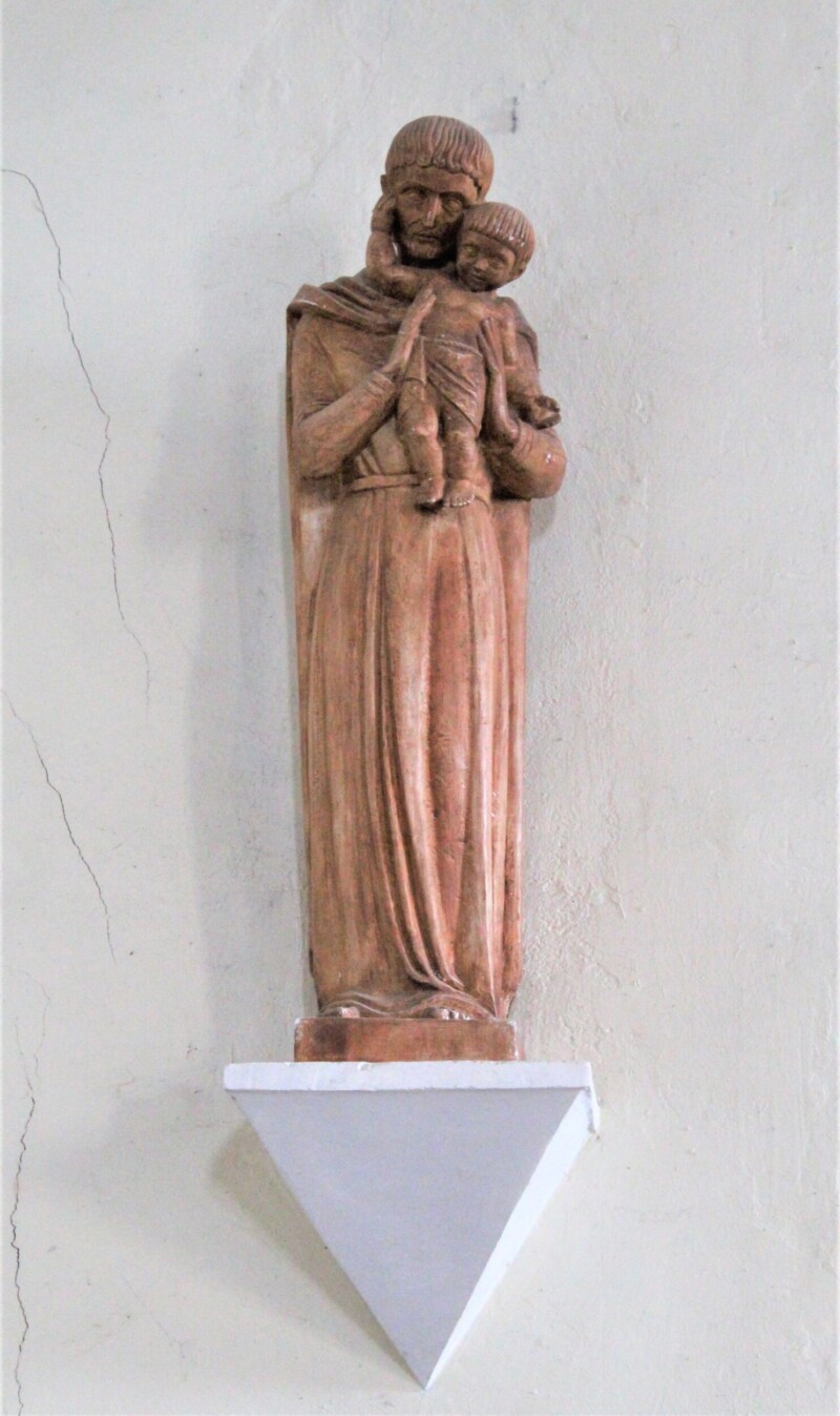 Saint-Joseph et l’Enfant – Eglise Saint Jacques et Saint Christophe à Bourg l’Evêque (France – Maine et Loire)